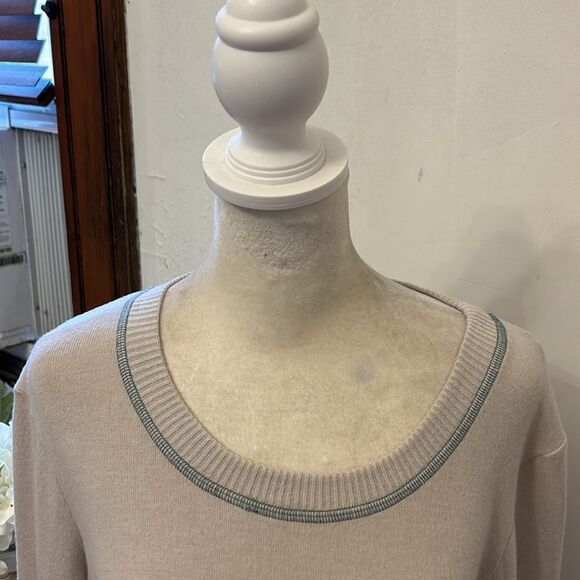 Michael Stars cream colored Anna side button tunic Size L New - Picture 3 of 12